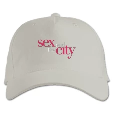 Baseball cap with Print Sex And The City Logo - white