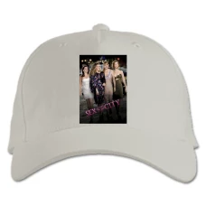 Baseball cap with Print Sex And The City Characters - white