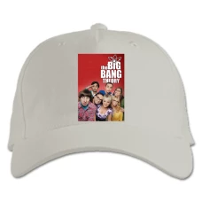 Baseball cap with Print The Big Bang Theory Main Characters - white