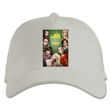 Baseball cap with Print The Big Bang Theory Main Heroes Print - white