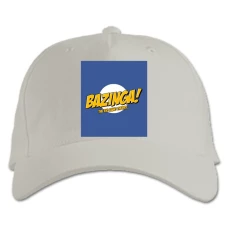 Baseball cap with Print The Big Bang Theory Bazinga - white