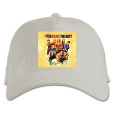Baseball cap with Print The Big Bang Theory Main Heroes Theme Print - white