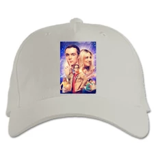 Baseball cap with Print The Big Bang Theory Universe Print - white