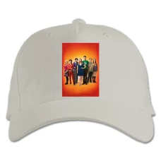 Baseball cap with Print The Big Bang Theory Funny Heroes Print - white