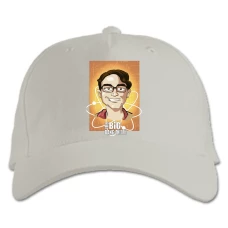 Baseball cap with Print The Big Bang Theory Leonard - white