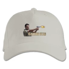 Baseball cap with Print The Walking Dead Rick - white
