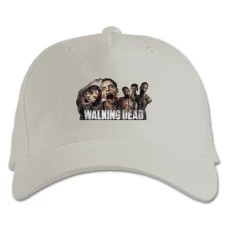 Baseball cap with Print The Walking Dead Zombies - white