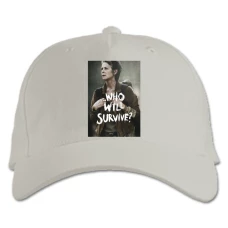 Baseball cap with Print The Walking Dead Who Will Survive - white