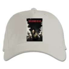 Baseball cap with Print The Walking Dead Theme Print - white