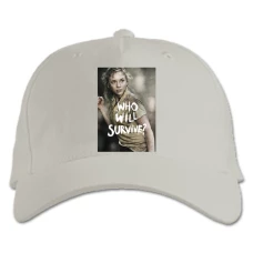 Baseball cap with Print The Walking Dead Who Will Survive Print - white