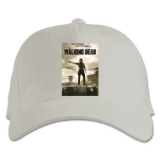 Baseball cap with Print The Walking Dead Rick Grimes - white