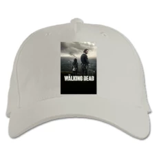 Baseball cap with Print The Walking Dead Rick Grimes And Michonne Print - white