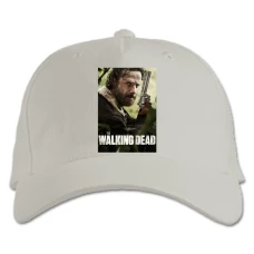 Baseball cap with Print The Walking Dead Rick Grimes Print Hero - white