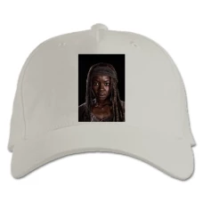 Baseball cap with Print The Walking Dead Michonne Hawthorne Hero - white