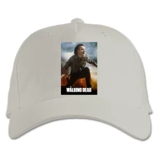 Baseball cap with Print The Walking Dead Rick Grimes Hero - white