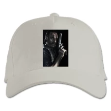 Baseball cap with Print The Walking Dead Rick Grimes Main Hero - white