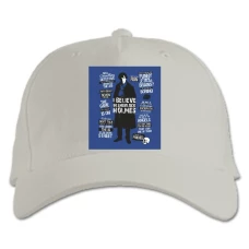 Baseball cap with Print Sherlock Art Edition - white