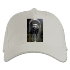 Baseball cap with Print Sherlock Main Heroes - white