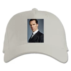 Baseball cap with Print Sherlock Holmes Main Hero - white