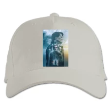 Baseball cap with Print Sherlock Heroes Theme - white