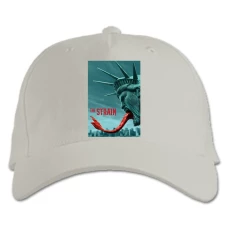 Baseball cap with Print The Strain Theme Print - white