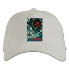 Baseball cap with Print The Strain Main Theme - white