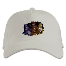 Baseball cap with Print Five Nights At Freddy's Scary Toys - white