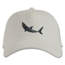 Baseball cap with Print Gimnastic Shark - white