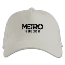 Кепка з принтом Метро Результат Логотип - біла