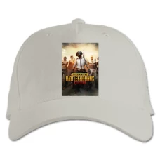 Baseball cap with Print PUBG Theme - white