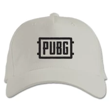 Baseball cap with Print PUBG Logo - white