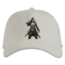 Baseball cap with Print PUBG Powerful Hero - white