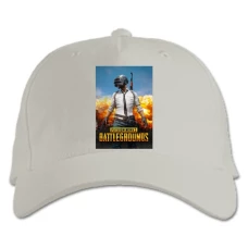 Baseball cap with Print PUBG Print - white