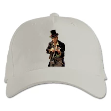 Baseball cap with Print Red Dead Redemption Hero Print - white