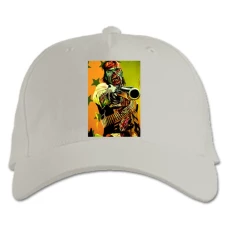 Baseball cap with Print Red Dead Redemption Zombie - white