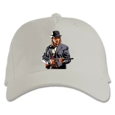 Baseball cap with Print Red Dead Redemption Hero Theme - white