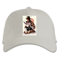 Baseball cap with Print Red Dead Redemption Theme - white