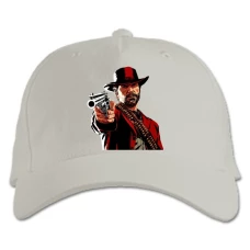 Baseball cap with Print Red Dead Redemption Hero Power - white