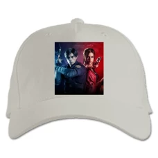 Baseball cap with Print Resident Evil Heroes - white