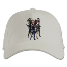 Baseball cap with Print Resident Evil Heroes Print - white