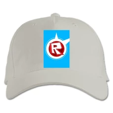Baseball cap with Print Roblox R Logo - white