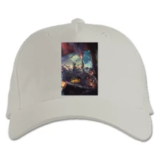 Baseball cap with Print Sea Of ​​Thieves Theme Print - white
