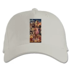 Baseball cap with Print Sekiro Shadow Die Twice Theme - white