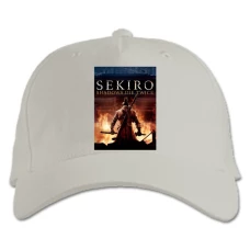 Baseball cap with Print Sekiro Shadow Die Twice Print - white