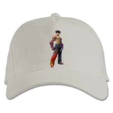 Baseball cap with Print Tekken Hero Jin Kazama - white