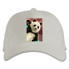 Baseball cap with Print Tekken Panda Hero - white