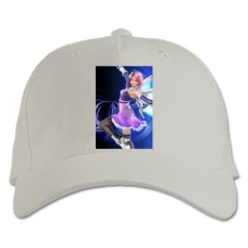 Baseball cap with Print Tekken Girl - white