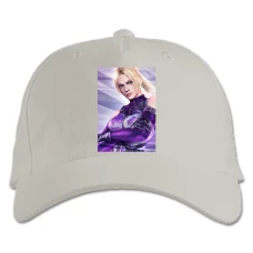 Baseball cap with Print Tekken Girl Print - white