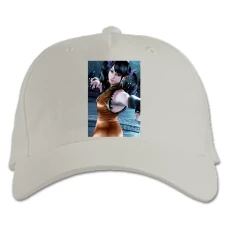 Baseball cap with Print Tekken Strong Hero Girl - white