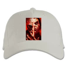 Baseball cap with Print Tekken Print - white